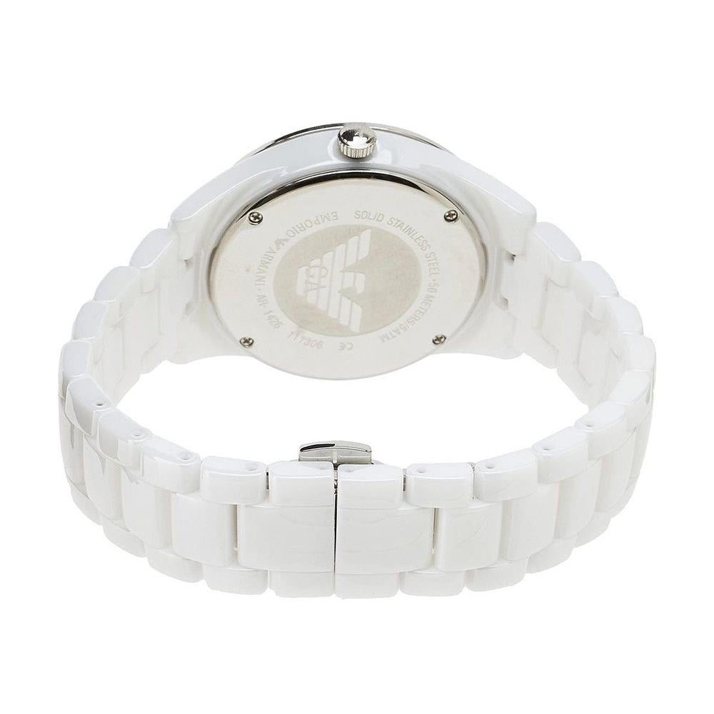 Emporio Armani Ar1456 dameur hvid Crystal