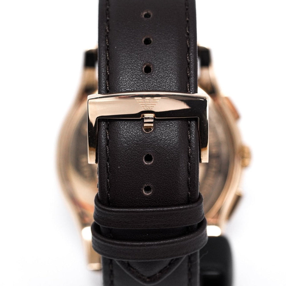 Emporio Armani Ar1701 Men S Chronograph ur med roseguld PVD-belægning