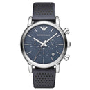 Emporio Armani Ar1736 Men S blå Chronograph ur