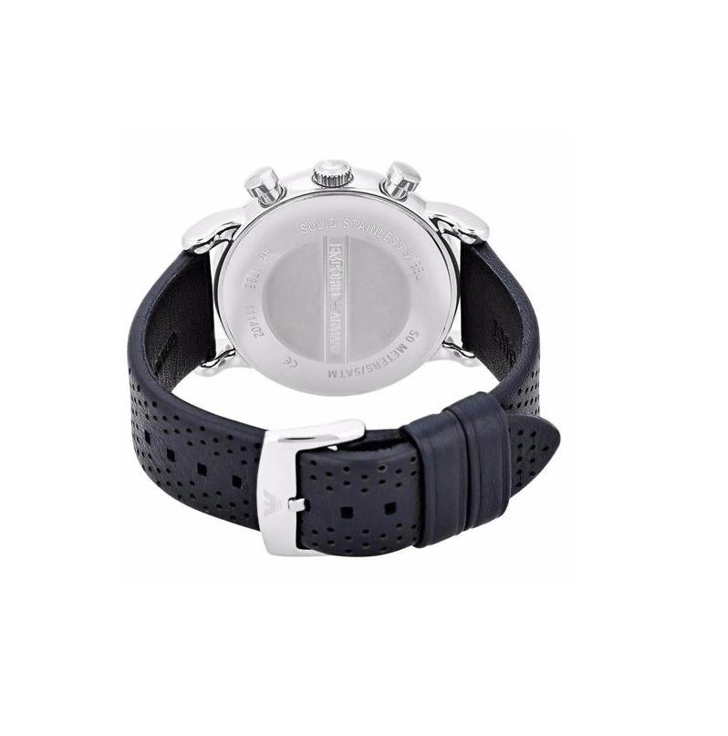 Emporio Armani Ar1736 Men S blå Chronograph ur