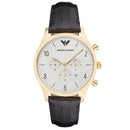 Emporio Armani Ar1892 Men S Chronograph ur med guldfarvet PVD-belægning
