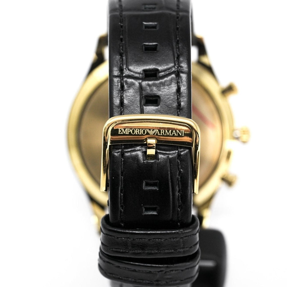 Emporio Armani Ar1892 Men S Chronograph ur med guldfarvet PVD-belægning