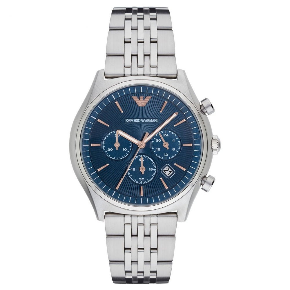 Emporio Armani Ar1974 Men S blå Chronograph ur