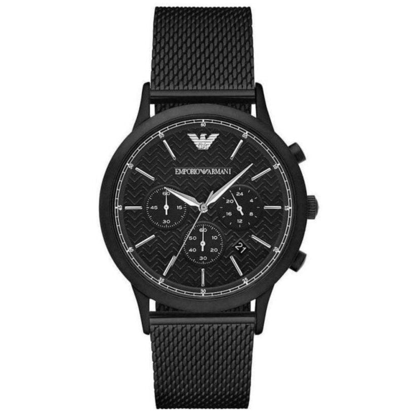 Emporio Armani Ar2498 Men S Chronograph ur sort PVD-belægning