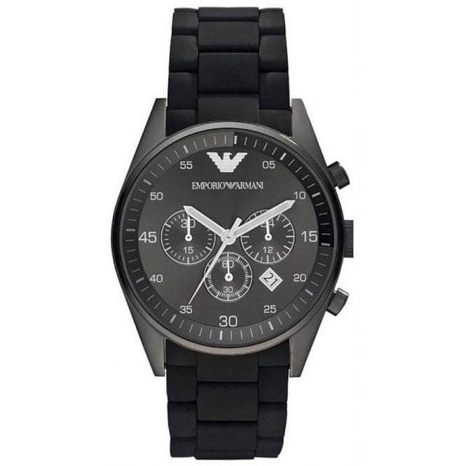Emporio Armani Ar5889 Men S sort Chronograph ur