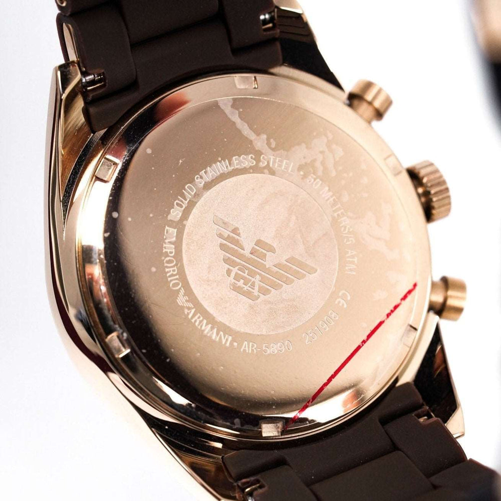 Emporio Armani Ar5891 dameur Chronograph brun