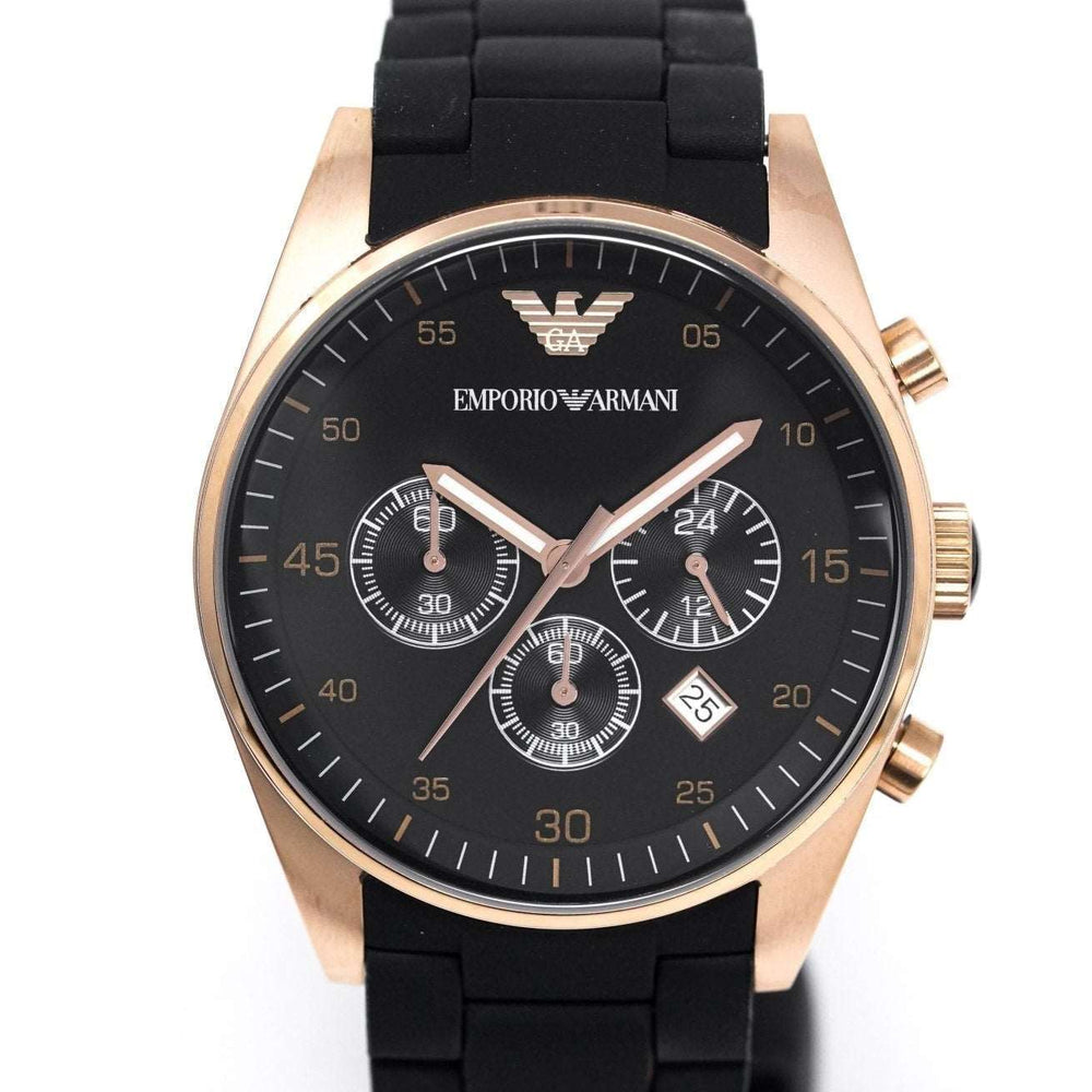 Emporio Armani Ar5906 dameur Sportivo Chronograph ur med roseguld PVD-belægning