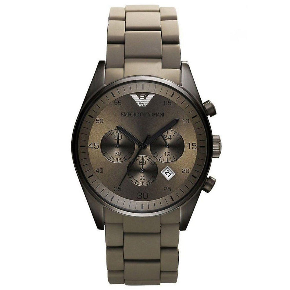 Emporio Armani Ar5950 dameur Sportivo Chronograph brun
