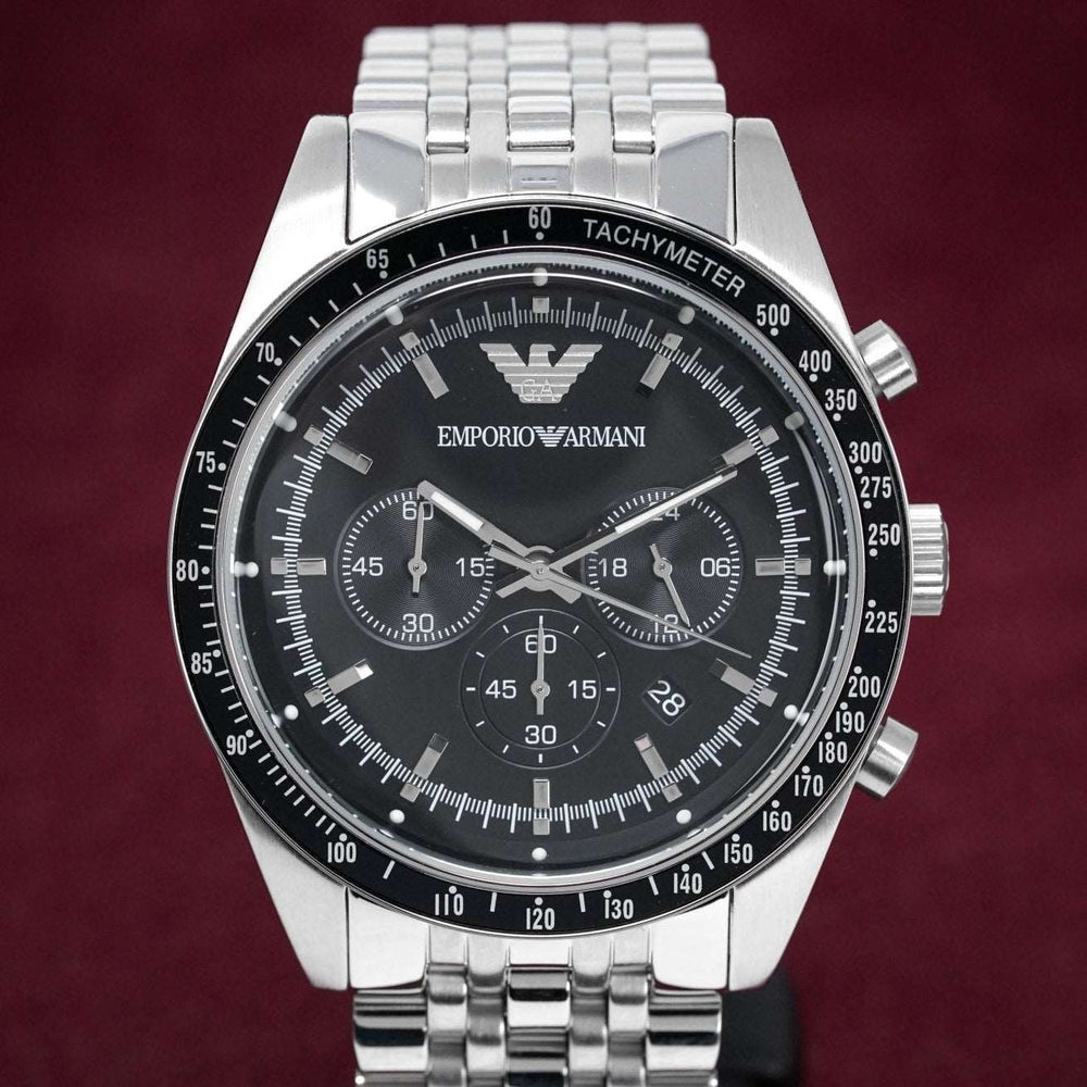 Emporio Armani Ar5988 Men S Tazio Chronograph stål ur