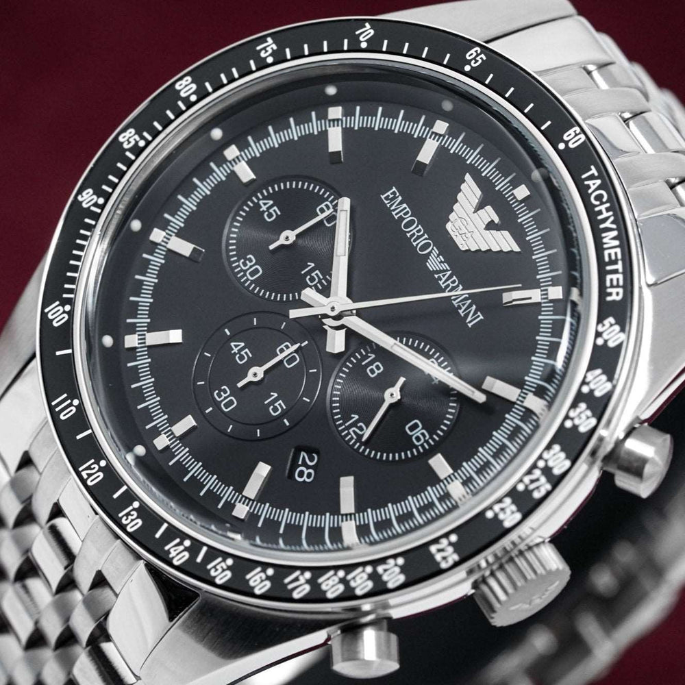 Emporio Armani Ar5988 Men S Tazio Chronograph stål ur