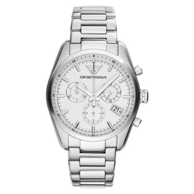 Emporio Armani Ar6013 Men S Sportivo sølv Chronograph ur