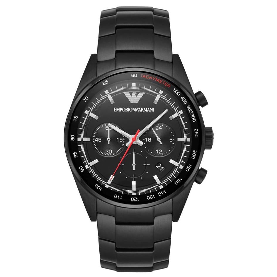 Emporio Armani Ar6094 Men S sort Chronograph ur