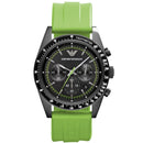 Emporio Armani Ar6115 Men S Sportivo Chronograph grønt ur