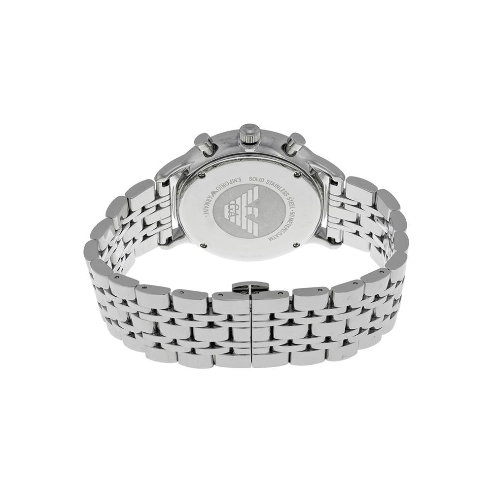 Emporio Armani Ar80009 Men S sølv Chronograph ur