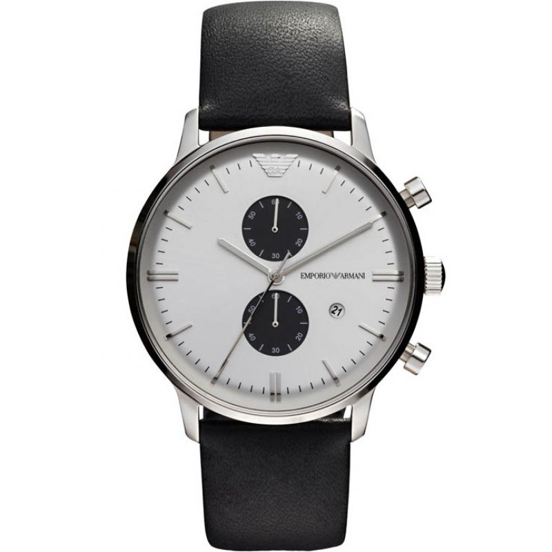 Emporio Armani Men S Ar0385 Chronograph ur sort ur