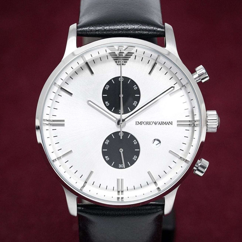 Emporio Armani Men S Ar0385 Chronograph ur sort ur