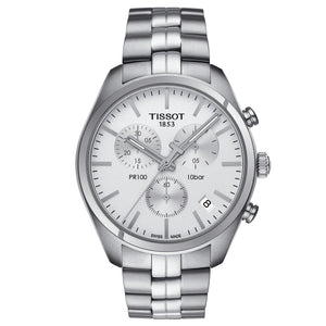 Tissot Pr 100 Chronograph sølv herreur T101.417.11.031.00