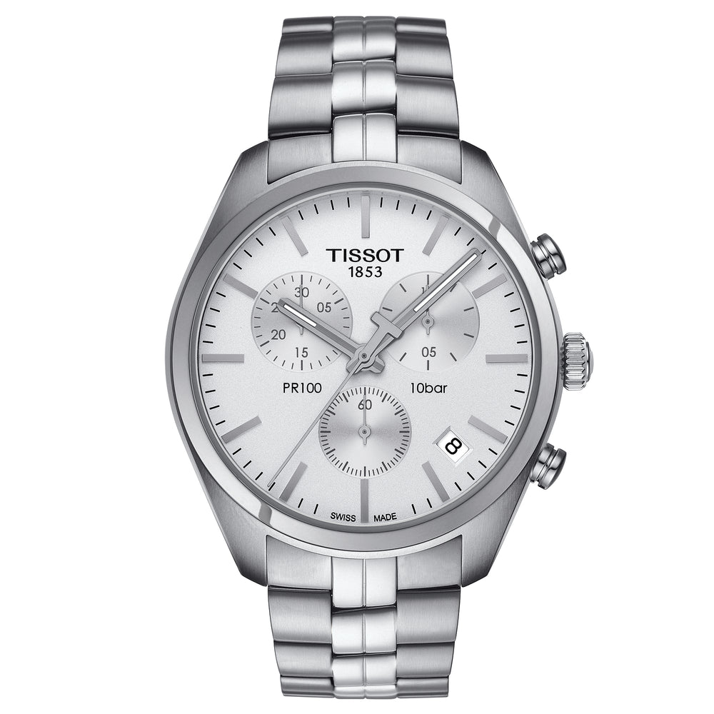 Tissot Pr 100 Chronograph sølv herreur T101.417.11.031.00