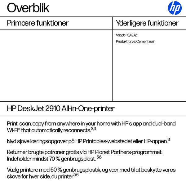 HP Deskjet 2910 All-in-One Blækprinter