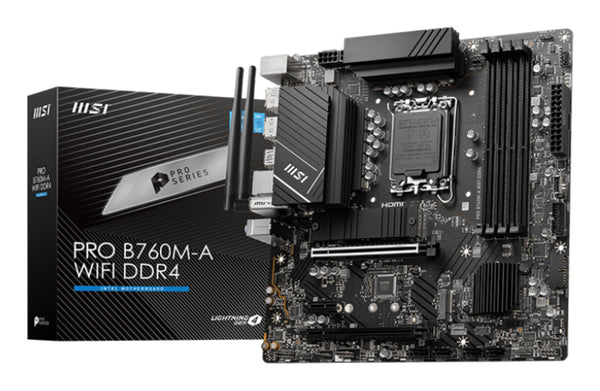MSI PRO B760M-A WIFI DDR4 Micro-ATX LGA1700  Intel B760
