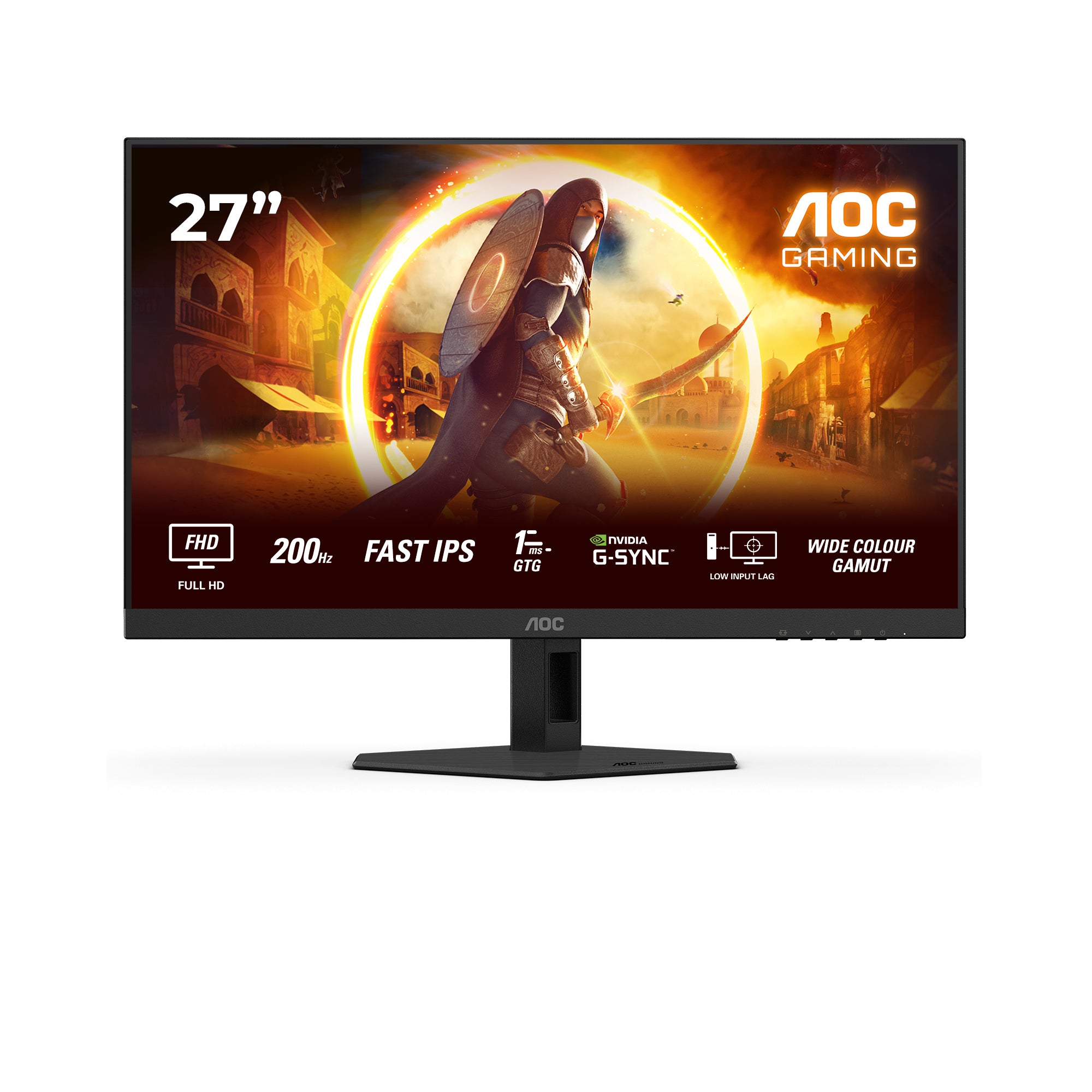 AOC G4 27G4HRE computerskærm 68,6 cm (27) 1920 x 1080 pixel Fuld HD LED Sort, Rød