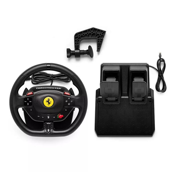 Thrustmaster T98-P FERRARI 296 GTB Rat + Pedaler PC, PlayStation 4, PlayStation 5 Sort