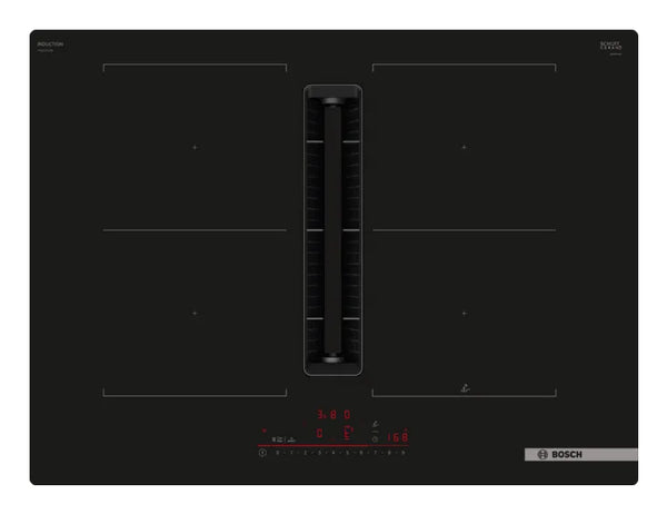 Bosch Serie 6 PVQ711H26E kogeplade Sort Indbygget 71 cm Zone induktionskogeplade 4 zone(s) Indbygget hætte