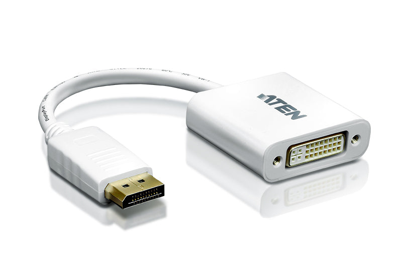 ATEN Adapter DisplayPort han -> DVI-D hun Hvid