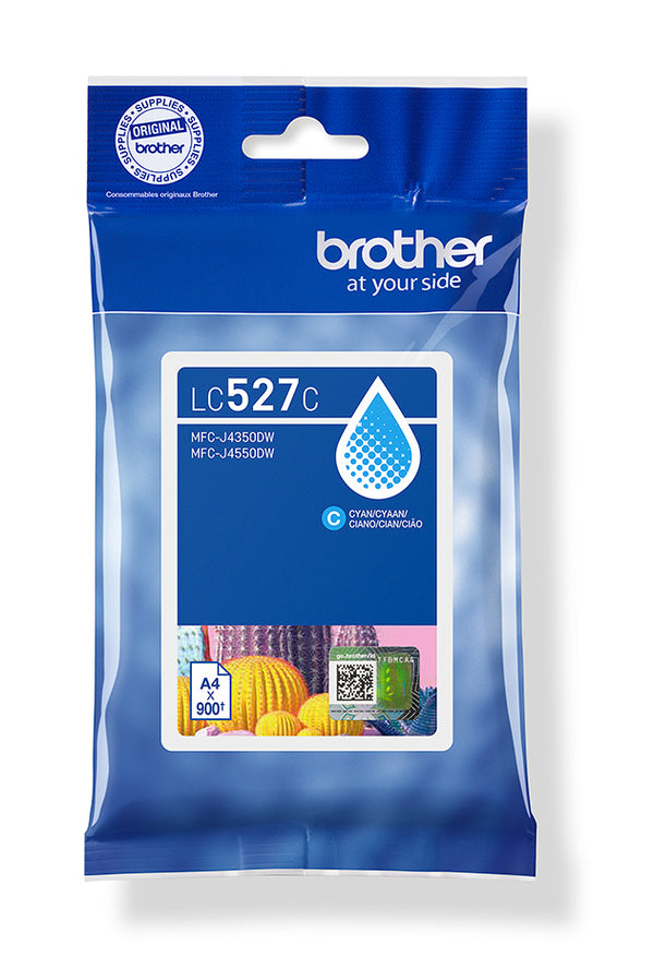 Brother LC527C Cyan 900 sider Blæk