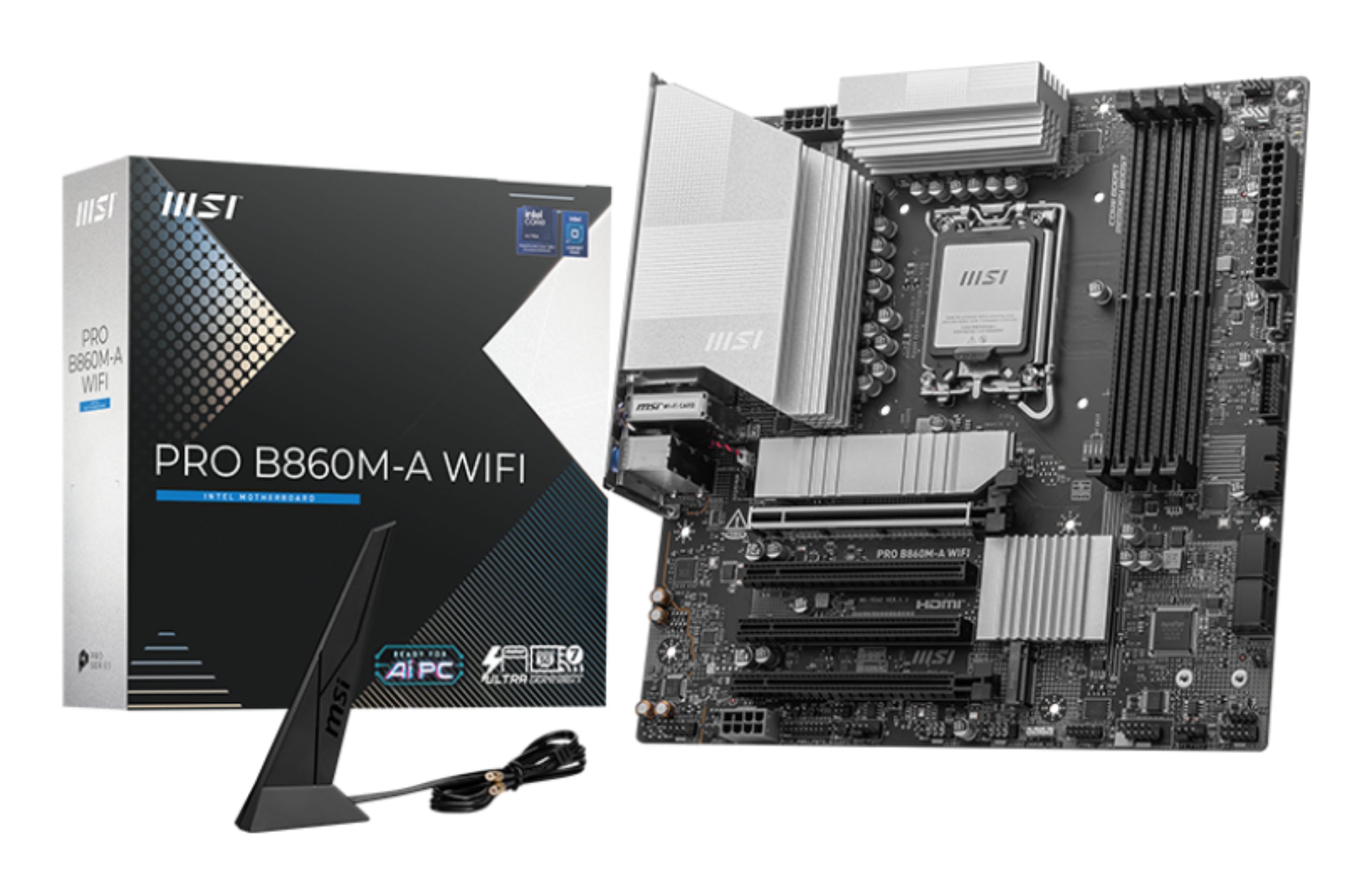 MSI PRO B860M-A WIFI Micro ATX LGA1851 sokkel Intel B860