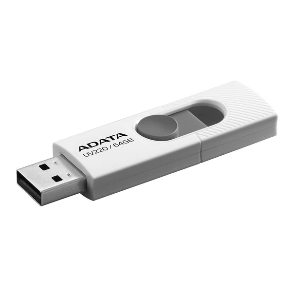ADATA UV220 64GB USB 2.0 USB stick Grå Hvid
