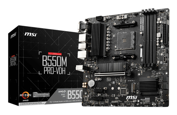 MSI B550M PRO-VDH Micro-ATX  AM4 AMD B550