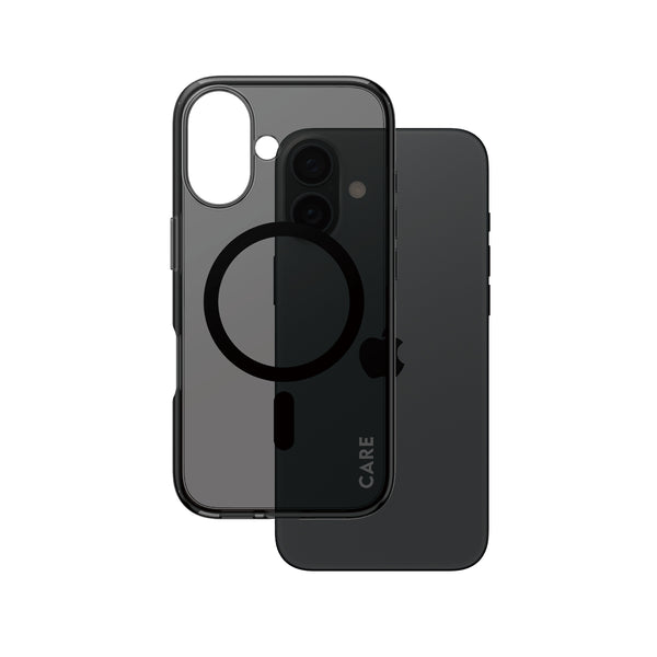 CARE by PanzerGlass Urban Combat Beskyttelsescover Røget sort Apple iPhone 16