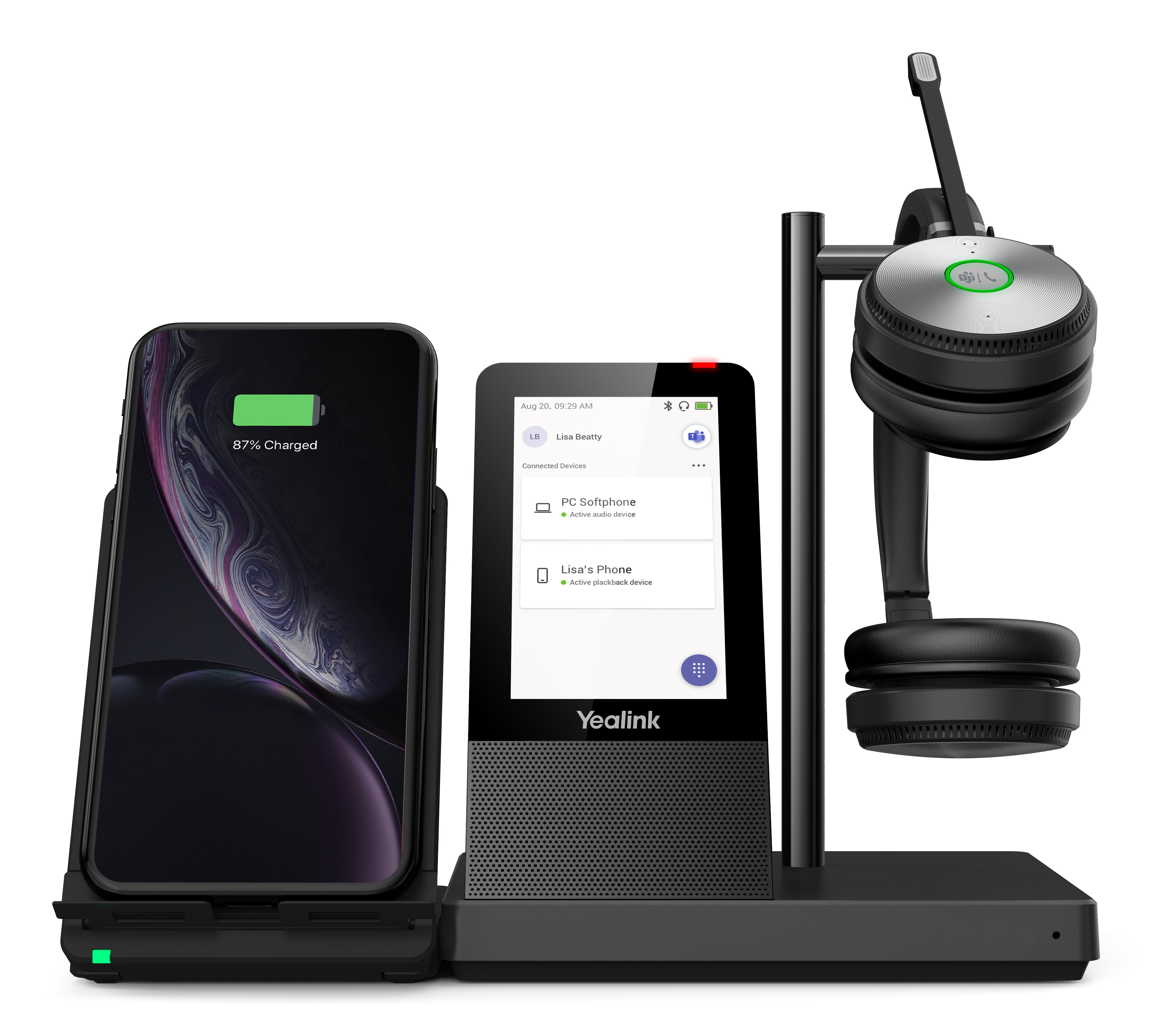 Yealink WH66 Dual X UC Trådløs Headset Sort