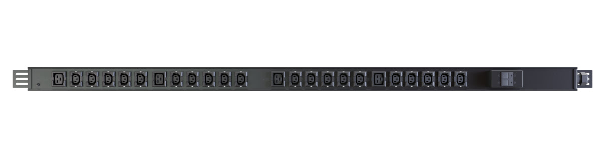 Vertiv PowerGo EP0G90A0 strømforsyningsenhed (PDU) 24 AC stikkontakt(er) 1U Sort