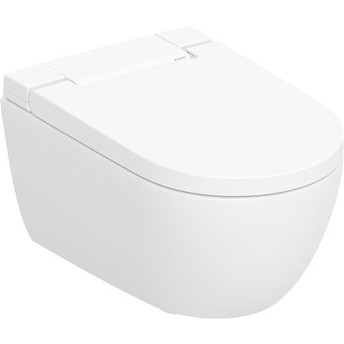 Douchetoilet væghængt AquaClean Alba med WhirlSpray, TurboFlush & appstyring - Geberit