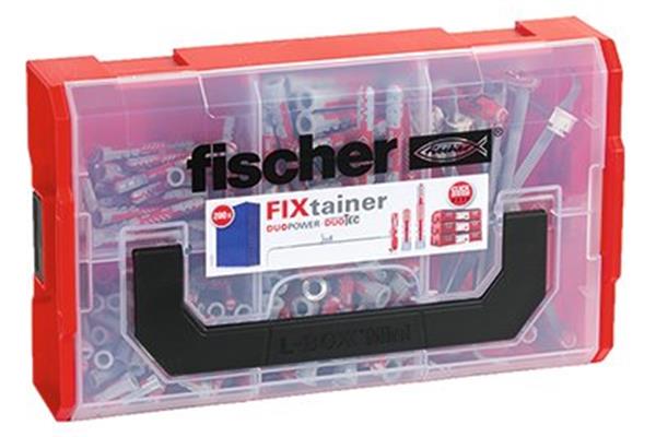 Duopower nylondübel sortiment 6 - 8 mm, 30 - 65 mm, 200 stk - Fischer