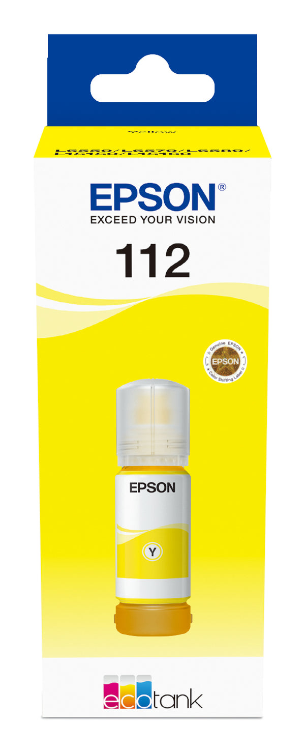 Epson EcoTank 112 Gul 6000 sider Blækrefill C13T06C44A