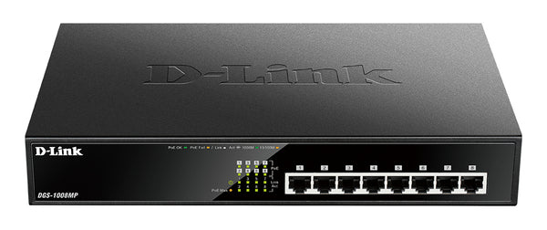 D-Link DGS 1008MP Switch 8-porte Gigabit  PoE