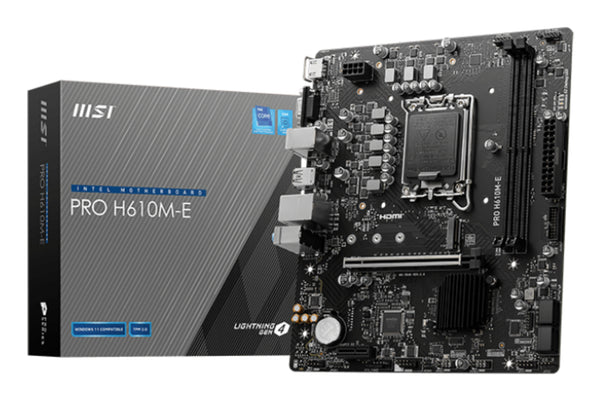 MSI PRO H610M-E Micro-ATX LGA1700 sokkel Intel H610