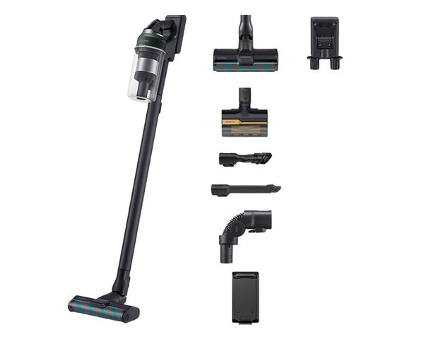 Samsung VS20C852CTN 2-i-1 stangstøvsuger Batteri Dry Poseløs 580 W Sort, Krom, Grøn, Træ