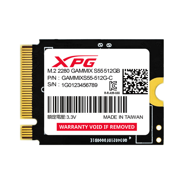 XPG GAMMIX Solid state-drev S55 512GB M.2 PCI Express 4.0 x4 (NVMe)