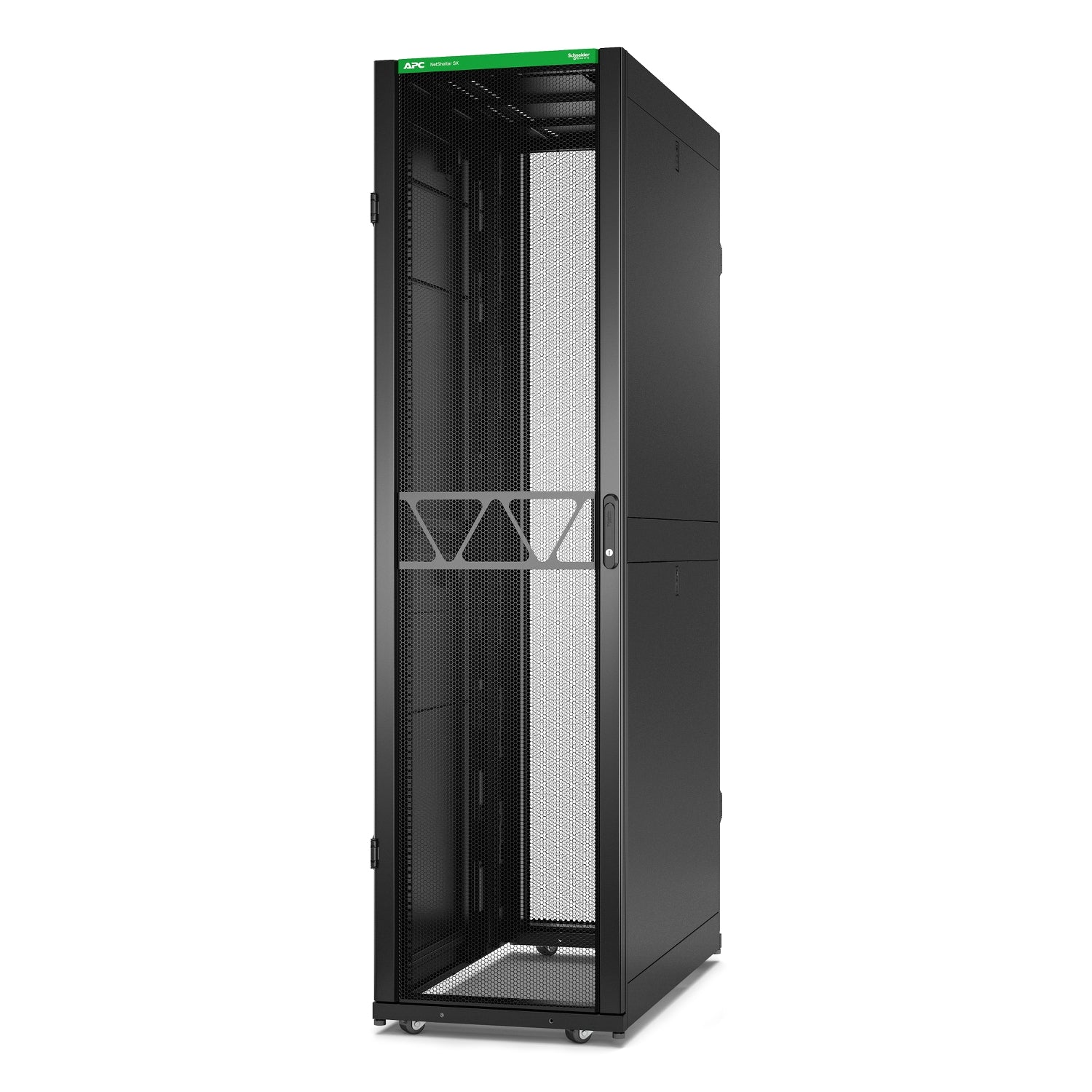 APC AR3307B2 stativ 48U Fritstående reol Sort