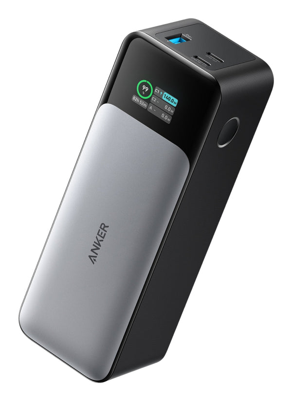 Anker 737 Powerbank 24000mAh 1xUSB-A 2xUSB-C Sort