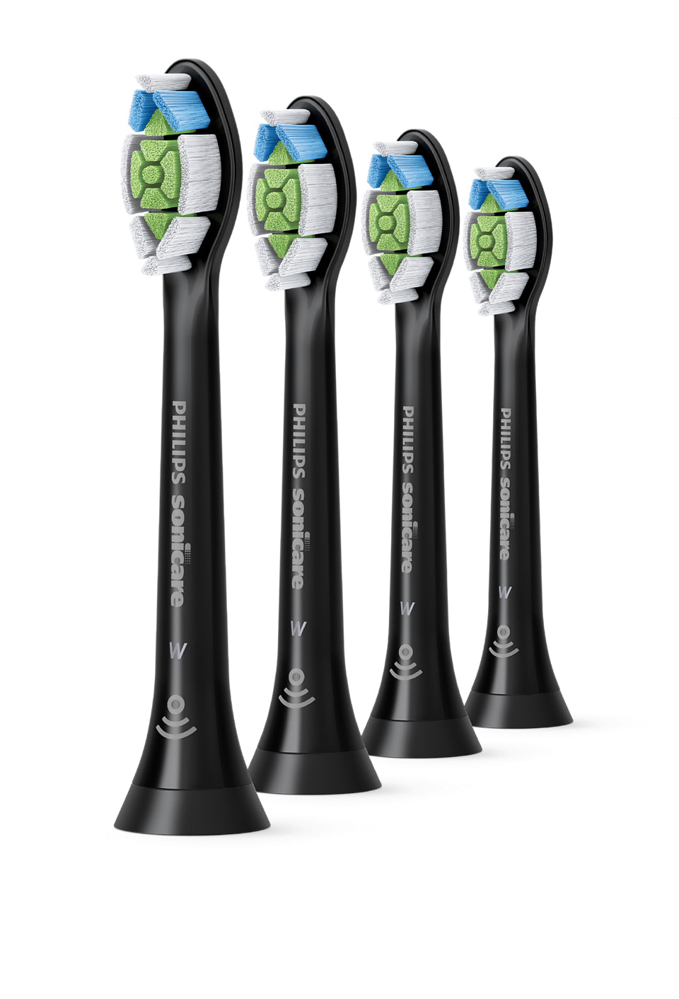 Philips Sonicare W2 Optimal White HX6064 Ekstra tandbørstehoved 4 Sort