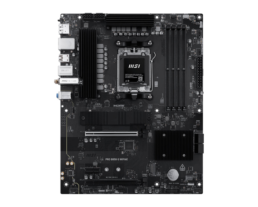 MSI PRO B850-S WIFI6E bundkort AMD B850 Sokkel AM5 ATX