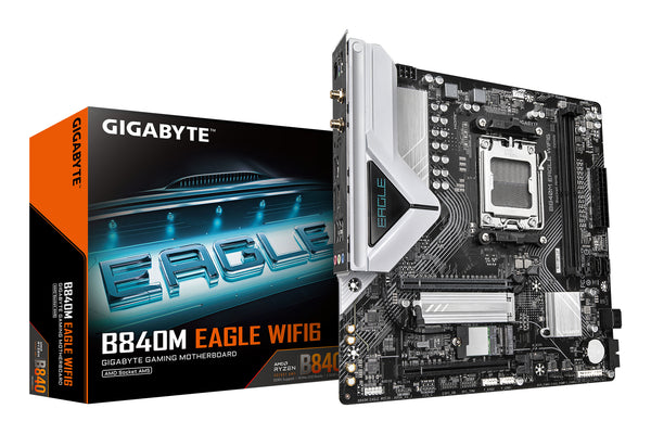 GIGABYTE B840M EAGLE WIFI6 bundkort AMD B840 Sokkel AM5 micro ATX