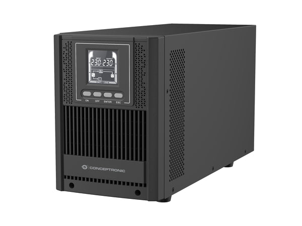 Conceptronic ZEUS52E2K UPS-enhed Dobbeltkonvertering (online) 2 kVA 1800 W 6 AC stikkontakt(er)