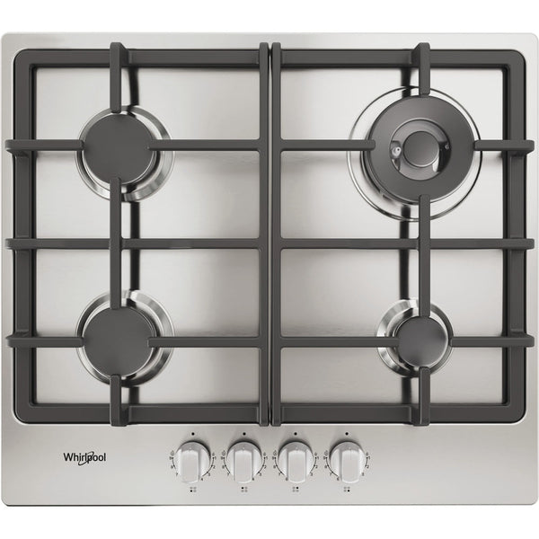 Whirlpool TGML 661 IX R Rustfrit stål Indbygget 58 cm Gaskomfur 4 zone(s)
