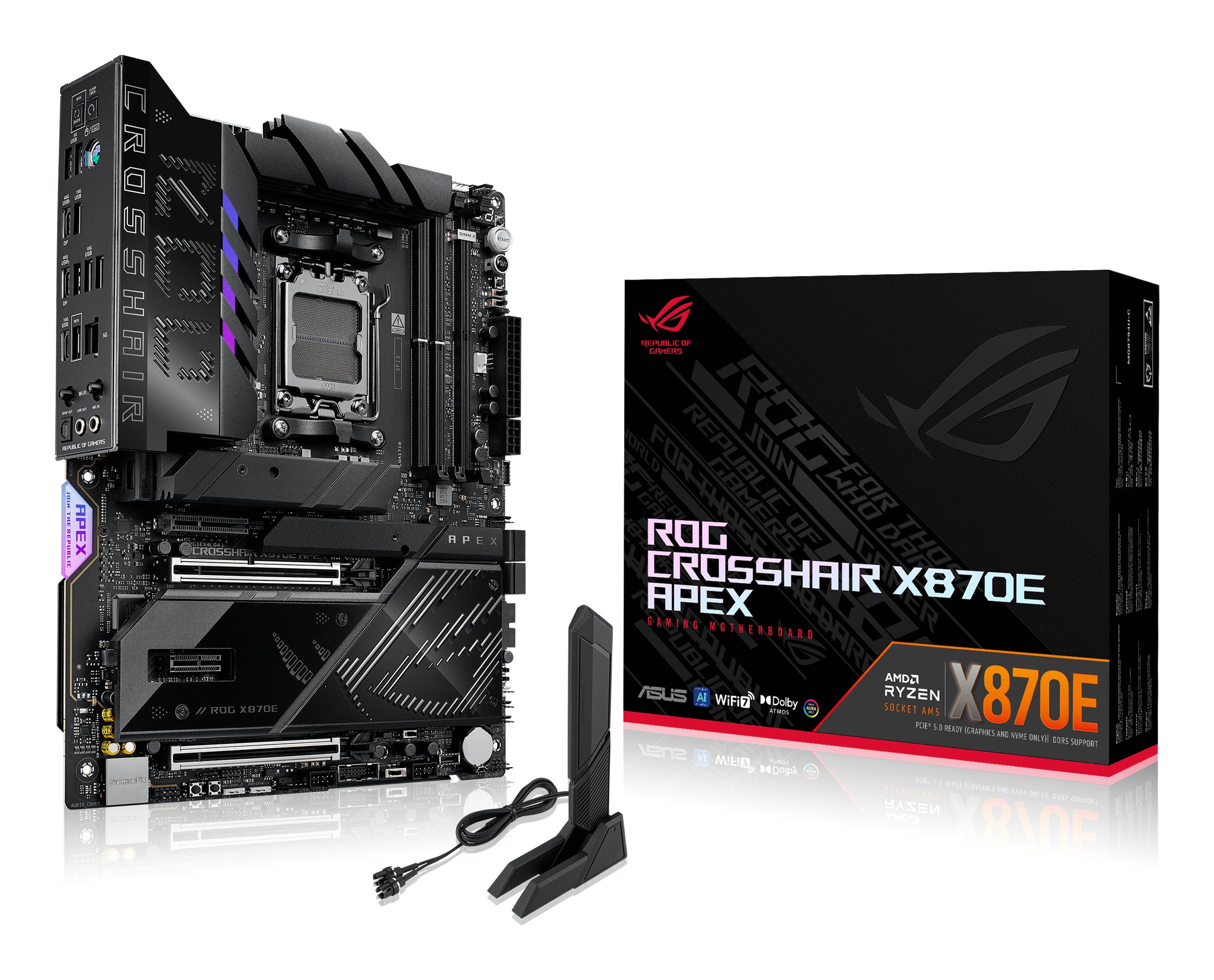 ASUS ROG CROSSHAIR X870E APEX AMD X870E Sokkel AM5 ATX